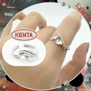 🌾健太選物🌾月光鋯石鍊條戒指 銅戒指 開口戒指 戒指女 戒指男 台南出貨