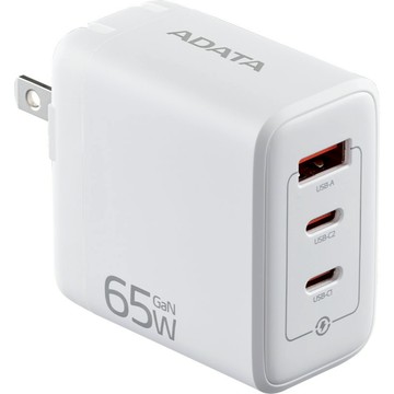 【ADATA威剛】威剛 65W GaN USB 充電器0653 PD快充充電器(支援筆電/平板/手機同步充電)