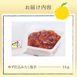 ゆず入りタコ塩辛1kg