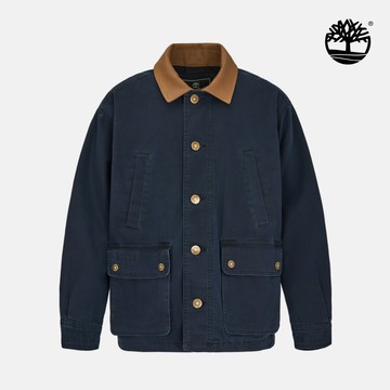 Timberland 中性黑藍色帆布野戰外套|A6KRUAGK