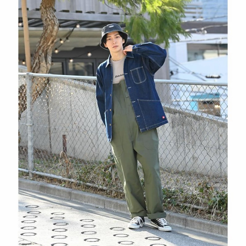 Dickies ディッキーズ オーバーオール メンズ 綿100％ ジップ