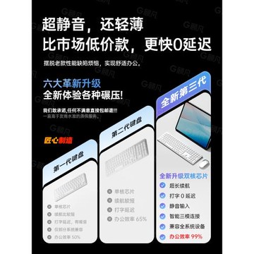 妙控無線鍵盤鼠標套裝藍牙適用蘋果Mac筆記本電腦辦公靜音充電款