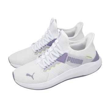 [ACS] Puma 慢跑鞋 Softride Enzo 5 Slip Tech W 女鞋 白紫 緩震 313293-04
