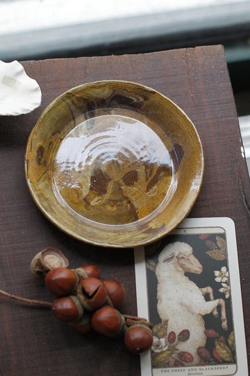 手工陶瓷花蓮石紋點心盤/置物盤6