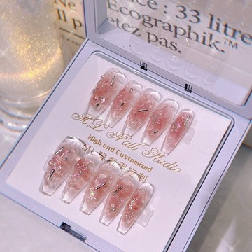 🎀48H出貨🎀穿戴甲 指甲貼片 美甲貼片 手工穿戴甲 甲片 假指甲 指甲貼 美甲貼 光療甲純欲穿戴甲網紅美甲假指甲