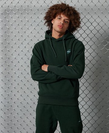 Superdry Men's Men's Sportstyle Brushed Hoodie Green / Academy Dark Green - Size: Xxl