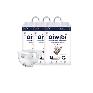 Aiwibi 愛薇彼 零觸感瞬吸紙尿褲 NB-XL(三包裝) 黏貼型