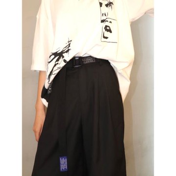 腰帶余文樂男士帆布工裝牛仔褲帶年輕人百搭學生女日潮ins風皮帶