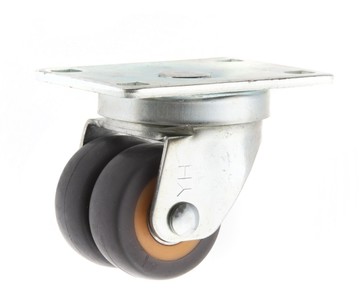 【2英吋】2x2 高彈性TPR 雙輪美式輪 四角活動 萬向輪