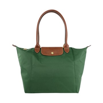 LONGCHAMP L號長把LE PLIAGE摺疊水餃包(英式綠色) L1899 089 P95