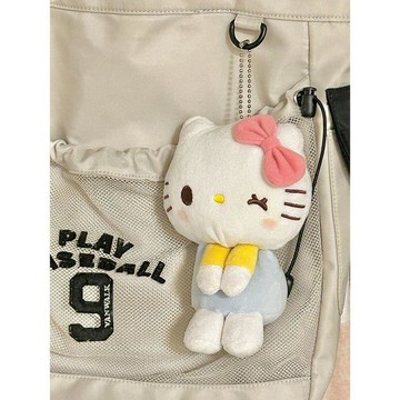 臺灣出貨💥貓貓眨眼掛件hellokitty公仔kt毛絨玩具凱蒂貓玩偶書包揹包掛飾