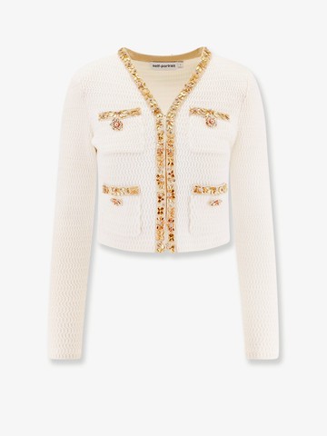 Cardigan with rhinestones profiles - SELF PORTRAIT - gender_Woman