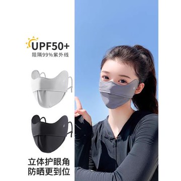 透氣冰絲防曬口罩防紫外線女高顏值2025新款夏季全臉遮陽護眼角