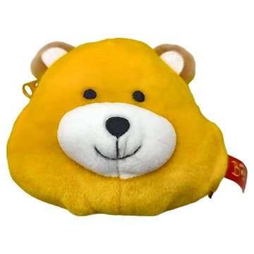 K's Kids 奇智奇思 可愛零錢包 絨絨材質  12.5 x 11cm  波比熊 棕色 + 白色