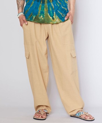 【熱門預購】多口袋棉質寬版休閒褲 (3色) TLG-5651