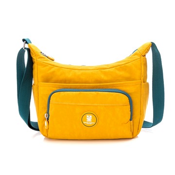 【金安德森】迷霧森林 船型拉鍊斜側包-黃色
