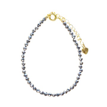 切角3mm手串  5cm  天然鈦赫茲