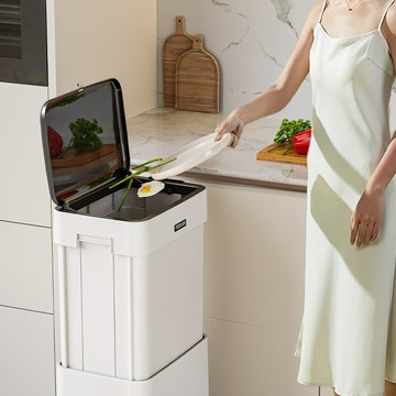升降垃圾桶家用2024款大容量帶蓋廚房廁所衛生間客廳辦公室紙簍