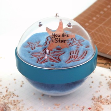 You are a star! 你是我的星星。雙關語沙漏紙鎮。
