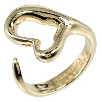 【日本直送】蒂芙尼 戒指 Open Heart 10號 指環 18K કસોટ 黃K金 約7.18g TIFFANY&Co.【二手】A級