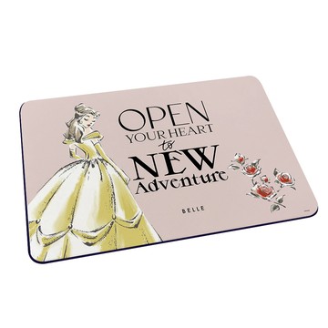 【Disney迪士尼】軟式珪藻土吸水地墊-優雅公主系列 BELLE （60x40x0.5cm） _廠商直送