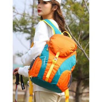 25升戶外旅行雙肩背包男女防水耐磨登山徙步斜挎輕便多口袋防盜包