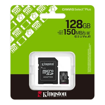 Kingston 金士頓 150MB/s U1 A1 V10 microSDXC記憶卡 SDCS3/128GB  1個  128GB