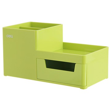 得力Deli多功能收納盒/EZ25150/綠色/175x90x92mm