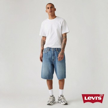 Levi s 478 Baggy男款中腰舒適直筒牛仔短褲 人氣新品