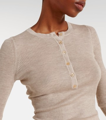 Gabriela Hearst Julian cashmere and silk Henley shirt