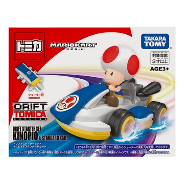 TOMICA 超級瑪利歐 奇諾比奧小汽車 附發射器  1個  藍色 + 白色