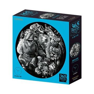 台旺文創 - 動物狂想曲拼圖(365片時鐘拼圖) TW-365-002