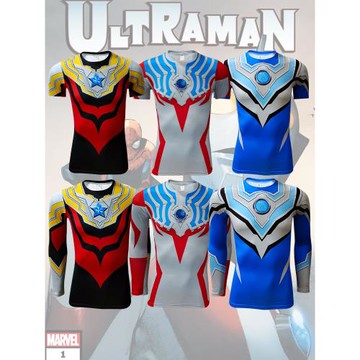 泰迦小分隊衣服 泰羅艾斯T恤緊身衣男女 風馬奧特曼泰塔斯 日系