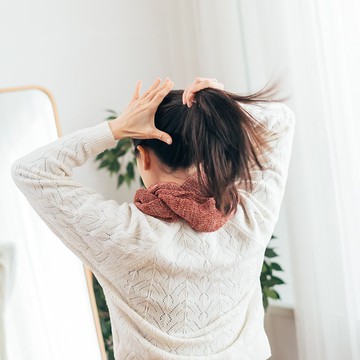 針織脖圍 | 羊毛混織 圍巾 紅色 藍色 冬天