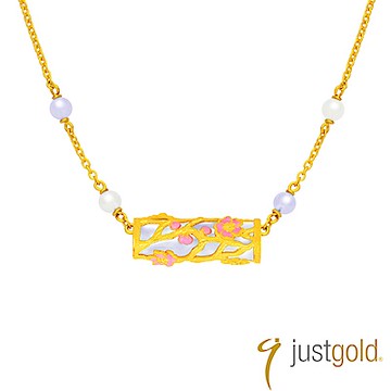 鎮金店Just Gold 喜‧玲瓏純金系列 黃金項鍊
