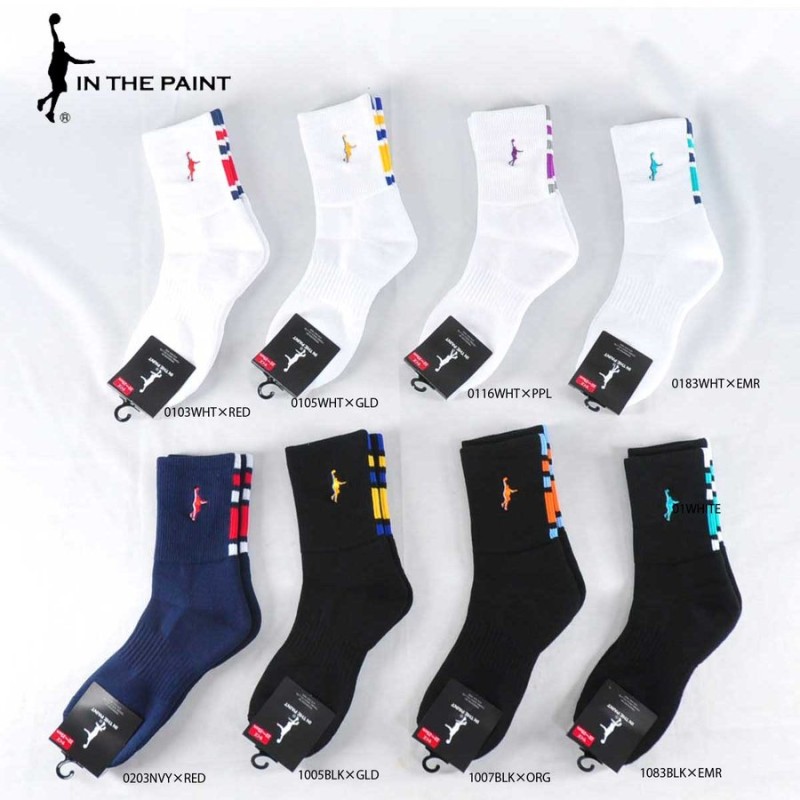 メール便OK IN THE PAINT(インザペイント) ITP860SP PANEL SOCKS パネルソックス バスケットソックス 日本製 通販  LINEポイント最大0.5%GET | LINEショッピング