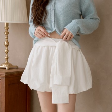 CC.DAILY-綁帶造型澎短裙(二色)-女【K2CO034】