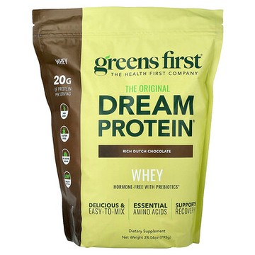 Greens First, Dream Protein™ 乳清，醇厚荷蘭巧克力味，28.04 盎司（795 克）