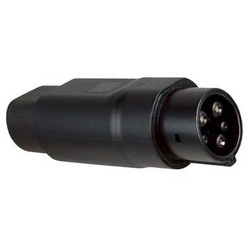 Neon 台灣霓虹 特斯拉(Type-2)轉J1772美規電動車充電轉接頭 最大AC230V 32A IP65防護等級  167.2 x 60 x 58.7mm  黑色  1個