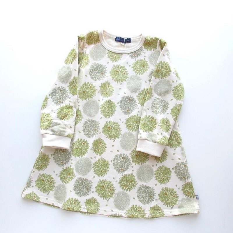 30%OFF Little s.t by s.t closet 総柄ワンピース 生成り 80cm 子供服