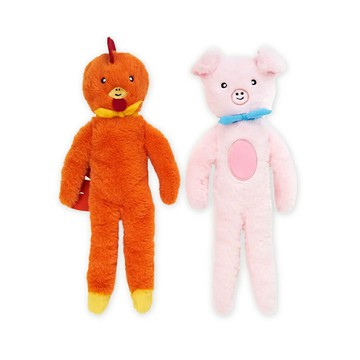 【SofyDOG】ZippyPaws 就愛在一起-雞豬雙拼 狗狗玩具 寵物玩具 發聲玩具【APP下單天天10%點數回饋】