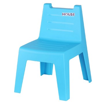 HOUSE 好室喵 藍色 兒童安全塑料椅 簡約學童椅  1個