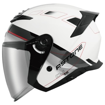 ASTONE 安全帽 DJ15 XA2 白黑 耳機曹 眼鏡溝槽 內墨鏡 全拆洗 半罩