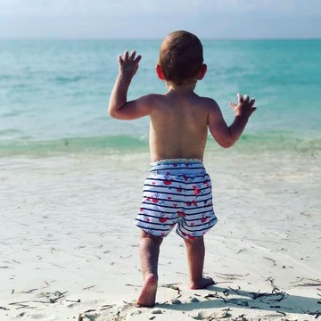 英國｜Sunuva 西瓜鯨魚寶寶海灘泳褲 學齡前 - 12~18月