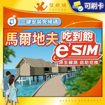 【悠遊購】馬爾地夫eSIM｜附門號通話 馬爾地夫網卡 esim馬爾地夫 esim 高速上網 24H自助兌換快速發貨