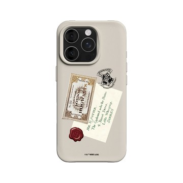 iPhone 16 Pro SolidX 貝殼灰 - 哈利波特 Harry Potter - 入學信封和車票