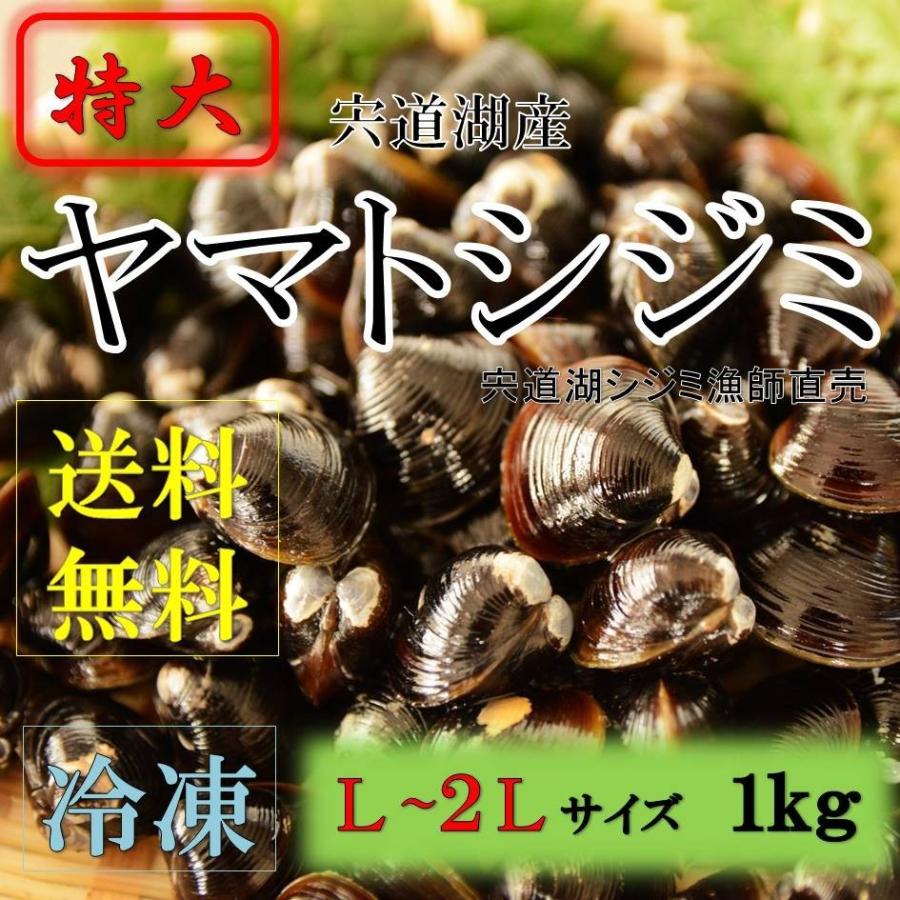 シジミ 宍道湖産 Lサイズ １ｋｇ 送料無料 冷凍 砂抜き済み