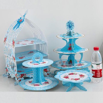 幼兒園聚會兒童生日派對一次性甜品臺點心蛋糕展示架擺件裝飾套裝