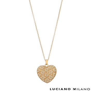 LUCIANO MILANO 深愛純銀項鍊(金色)