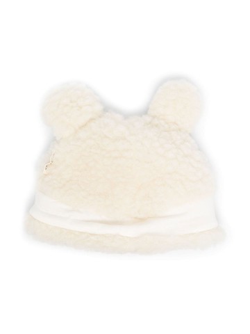 BINIBAMBA - Teddy merino beanie - kids - Spandex/Elastane/Merino/Cotton - 50 cm - Neutrals